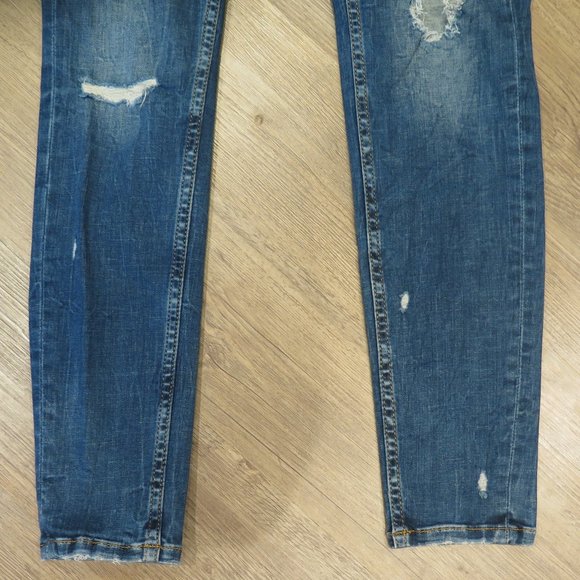 Zara Womans Skinny Jeans Distressed Medium Wash - Picture 4 of 12